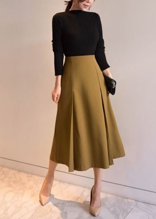 Fesyen Islam, Projek Menjahit, Rok Outfit, Skirt Midi, Modest Fashion Outfits, Looks Chic, 가을 패션, Work Outfits Women, Skirt Design