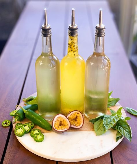 How to Make Cocktail Syrups. Here's what you need to know to make homemade cocktail syrups - like jalapeno, passionfruit and basil. Plus, we've got cocktail recipes to go along with them!  #cocktailrecipes #diy #diyprojects #cocktailsyruprecipe #cocktailsyrupdiy Vodka And Pineapple Juice, Simple Syrup Cocktails, Daiquiri Recipe, Easy Summer Cocktails, Cocktail Shots, Diy Cocktails, Cocktail Syrups, Simple Syrup Recipes, Homemade Cocktails