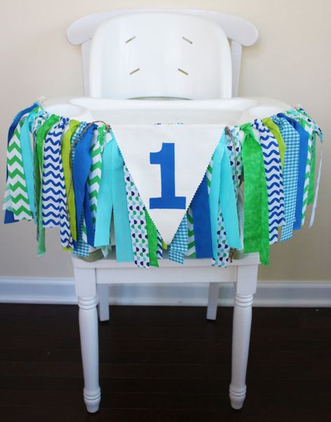 Blue Green Aqua Highchair Banner Blue Green 1st by MyLittleBoobug Green Fabrics, Birthday Highchair, Highchair Banner, 1st Birthday Banners, Baby Boy First Birthday, Baby Boy 1st Birthday, Baby Boy Birthday, Green Aqua, Baby 1st Birthday