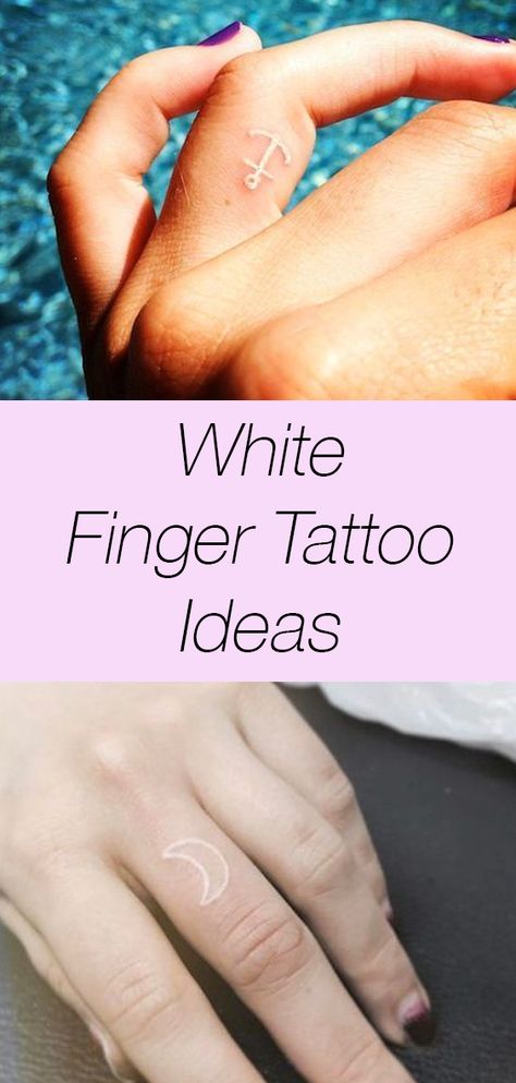 12 white ink finger tattoo ideas that are just too pretty White Ink Finger Tattoo, White Finger Tattoos, Finger Tattoos Fade, Side Finger Tattoos, Finger Tattoo Ideas, Tattoos For Women Small Meaningful, Tiny Finger Tattoos, Finger Tats, Finger Tattoo For Women