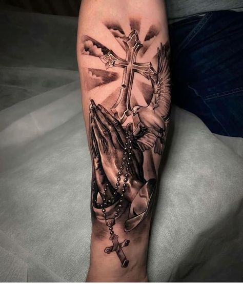 Gods Sleeve Tattoos For Men, God Tattoos Sleeve, God Tattoos For Women Leg, God Half Sleeve Tattoo, Cross Arm Tattoo For Men, God Forearm Tattoo Men, God Tattoos For Men Jesus, Destined For Greatness Tattoo, God Tattoos For Women Half Sleeves