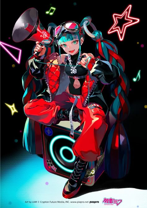 Hatsune Miku Art, Hatsune Miku Outfits, Mika Pikazo, Miku Art, Miku And Friends, Miku Hatsune Vocaloid, Arte Sailor Moon, Miku Vocaloid, Miku Hatsune