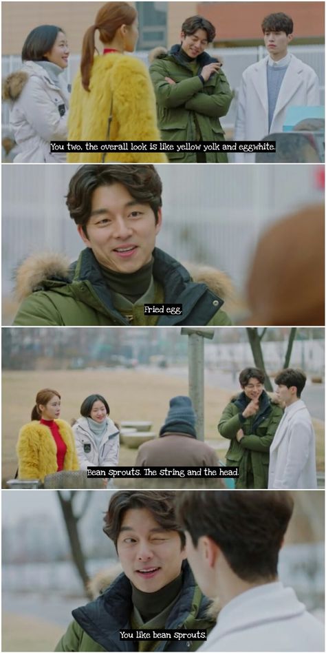 Goblin Kdrama Kiss Scene, Kiss Goblin Kdrama, Kdrama Romantic Scene, Kdrama Kiss, Bus Accident, Kdrama Series, Goblin Gong Yoo, Goblin Kdrama, Lame Jokes