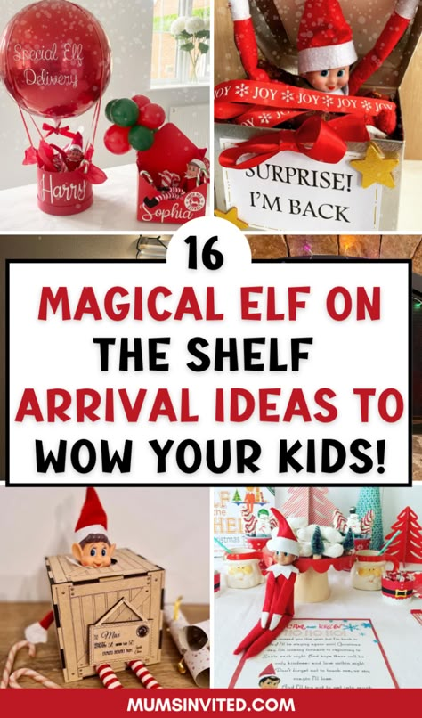 Discover magical elf on the shelf arrival ideas for 2024! From funny balloon entrances to simple classroom setups, it's all here. Find free printable letters for first day & elf return ideas. Easy DIY ideas include reindeers, marshmallow snow, & paper airplane arrivals. Perfect for work, school, or home! Whether your elf is fashionably late, popping out of a box, or bringing Grinch-themed mischief, these creative elf is back ideas work for 1 or 2 elves. elf on the shelf arrival ideas day 1. Elf On The Shelf Do You Want To Build, Best Elf On The Shelf Return Ideas, Elves Arriving Ideas, First Arrival Elf On The Shelf Ideas, Elf Coming Back Ideas Easy, Introduction Of Elf On The Shelf, Elf Shelf Arrival Ideas, Elf Im Back Ideas Letter, Welcome Back From Elf On The Shelf