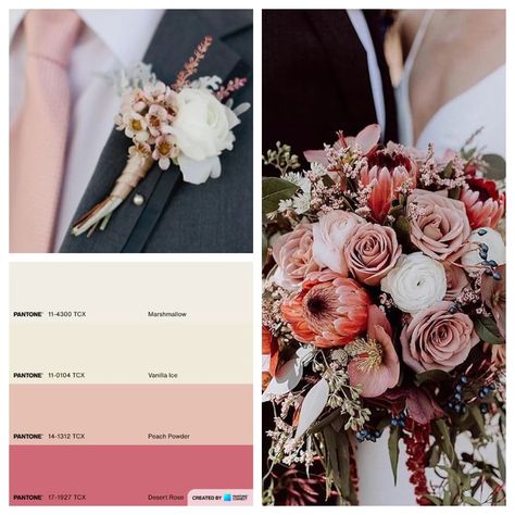 Top 10 Desert Rose Wedding Color Ideas Desert Rose Wedding Colors, Color Palette Champagne, Rose Wedding Colors, Desert Rose Wedding, Champagne Color Palette, Champagne Wedding Colors, Wedding Color Combinations, Wedding Color Ideas, Wedding Color Combos