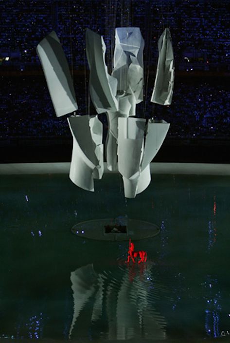 Behind the Scenes of the 2004 Olympic Opening Ceremony | BizBash 2004 Olympics, Catering Design, Event Tech, Olympics Opening Ceremony, Olympic Torch, Opening Ceremony, Olympic Games, Behind The Scenes, It Cast