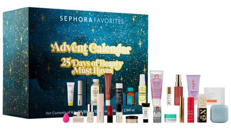 TELL ME MORE Sephora Favorites US advent calendar is filled with beauty must-haves, ranging from fragrance to skincare to makeup. There are 27 products inside in full-size and travel size, with brands such as Drunk Elephant, Laura Mercier and MILK Makeup. CONTENTS Anastasia Beverly Hills Brow Wiz in Medium Brown 0.001 oz/ 0.3 g beautyblender... The post Sephora US Favorites Advent Ca... Makeup Advent Calendar, Holiday Skin, Makeup Sephora, Sephora Favorites, Sephora Skin Care, Advent Calenders, Calendar 2023, Beauty Advent Calendar, Sephora Beauty