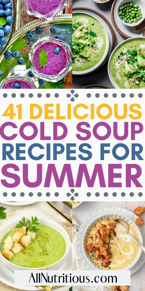 Creamy Potato Leek Soup, Spanish Soup, Strawberry Soup, Cold Soup Recipes, Cold Soups, Chilled Soup, Beet Soup, Zucchini Soup, Summer Soup