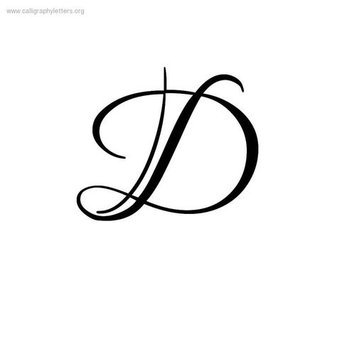 Tatto Letters, Letter D Tattoo, Calligraphy Letters Design, Design With Letters, Saved Tattoo, Stylish Tattoo, D Tattoo, D Images, Initial Tattoo