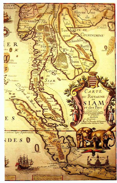 Ancient Siam is now Thailand Thailand History, Sea Map, Fantasy Map Making, Thailand Map, Asia Map, History Timeline, Ancient Maps, Sketches Tutorial, Thai Art