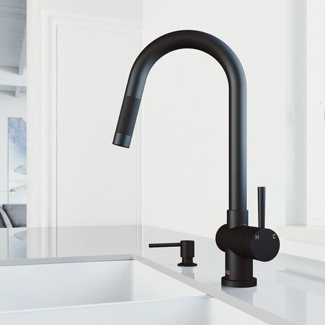 Kitchen Workstation, Kitchen Work Station, Black Faucet, Black Kitchen Faucets, Single Handle Kitchen Faucet, Counter Design, Farmhouse Sink Kitchen, Black Kitchen, Kitchen Fixtures