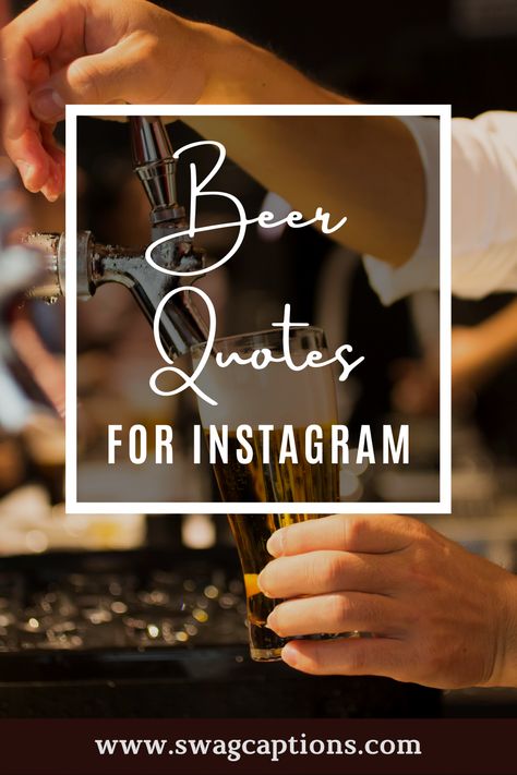 Beer Captions Instagram, Beer Drinking Quotes, Beer Instagram Story, Craft Beer Quotes, Brewery Marketing, Bar Social Media, Beer Slogans, Beer Promotion, Beer Ingredients