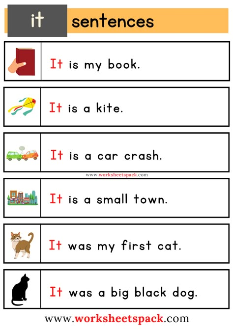 Sight Word Sentences Worksheets with It Small Sentences For Kindergarten, Cvc Words Worksheets Simple Sentences, Simple Reading For Kindergarten, Simple Sentences For Grade 1, Sight Word Sentences Kindergarten, Small Sentences For Kids, Simple Sentences For Kids, Simple Sentences For Kindergarten, Word Order In Sentences