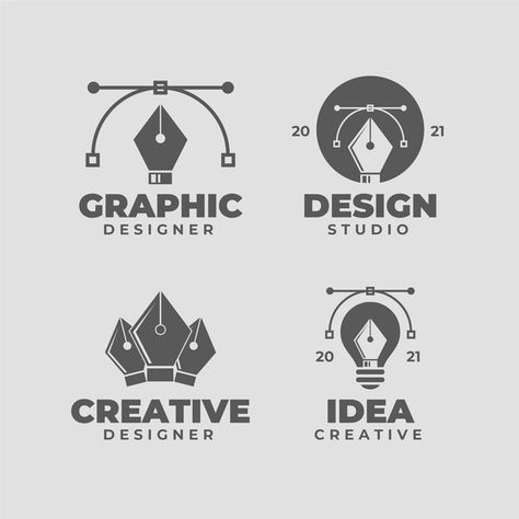 Grafic Design Logo, Graphic Design Company Logo, Interior Design Logo Inspiration, Grafics Design, Graphic Designer Logo, Trendy Logo Design, Logo Design Inspiration Vintage, Graphic Artist Designer, Logo Design Inspiration Creative