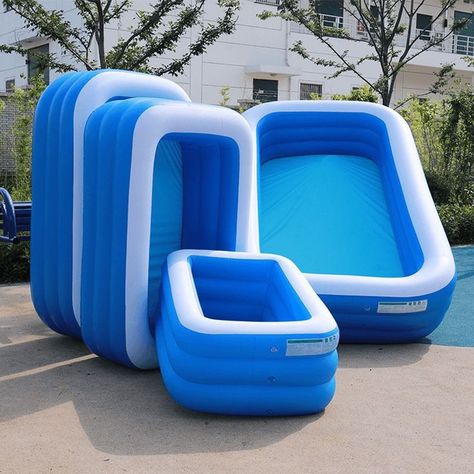 What can be done and what tools can be used to reduce the heat for those who live in houses with limited space on hot days? It is not easy to make a swimming pool for homes with less space, isn't it, let's see what things we can use instead. 🔰 Using a collapsible rubber swimming pool ⭕What is a rubber swimming pool?🤔 A device made of rubber that can be easily adjusted, easily removed and easily carried anywhere. Suitable for homes with limited space. Family Lounge Pool, Portable Swimming Pools, Family Swimming, Swimming Pool Accessories, Outdoor Baby, Pool Lounge, Kiddie Pool, Kid Pool, Indoor Swimming