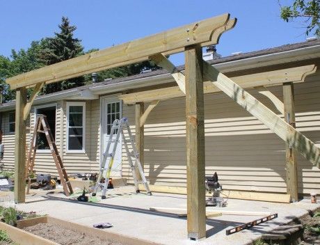 Build A Pergola, Curved Pergola, Free Standing Pergola, Rustic Pergola, Cheap Pergola, Building A Pergola, Pergola Attached To House, Pergola Canopy, Wooden Pergola