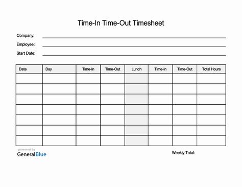 Employee Timesheet in PDF (Printable) Time Sheet Printable, Time Sheet, Timesheet Template, Promissory Note, Card Templates Free, House Cleaning Services, Day Time, Notes Template, Cards Printable