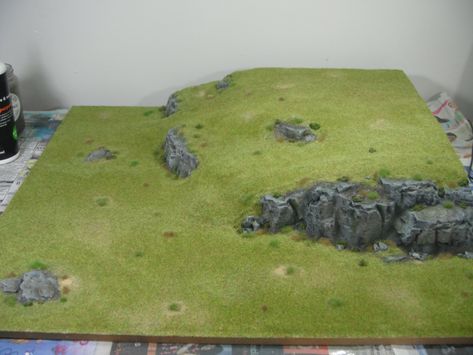 Building a battlefield (part 1) – running up that hill – Miniature Miscellany Wargaming Table, Warhammer Terrain, Game Terrain, Christmas Village Display, Wargaming Terrain, Level Design, Warhammer 40k Miniatures, Miniature Games, Miniature Crafts