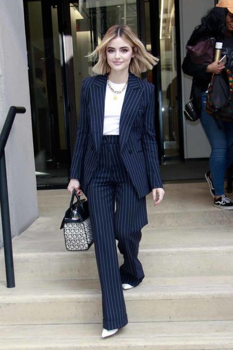 Pant Suit Wedding, Womens Power Suit, Formal Pant Suit, Boss Era, Womens Power, Lucy Hale Style, Formal Pant, Power Dress, Power Moves