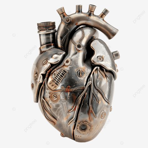 metal heart object with electrical device heart object metal png Mechanical Heart Art, Heart Metal Art, Assignment Work, Heart Anatomical, Mechanical Heart, Growth And Decay, Biomechanical Tattoo, 40k Miniatures, Heart Drawing