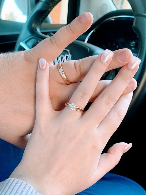 I love our rings for a thousand reasons, but the way they are both so classic while simultaneously unique - a dream come true 🫶🏻 Classy Wedding Rings, Classy Wedding, A Dream Come True, Dream Come True, Our Love, A Dream, The Way, Wedding Rings, I Love