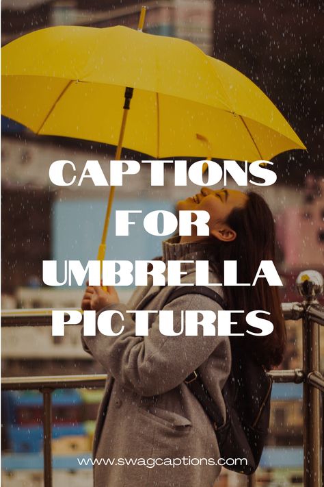 Explore a curated collection of umbrella captions and quotes perfect for your Instagram posts. From rainy day vibes to stylish shade moments, find the ideal caption to complement your umbrella pictures. Rain or shine, let your captions shine bright! #umbrella #rain #rainyday #raining #rainydays #clouds #cloudy #nature #umbrellas #rainyweather #splash #street #remake #umbrellalove #rainydayfeels #beachumbrellavibes #undermyumbrella #rainorshine #sunnydaymood #umbrellaadventures #chasingrainbows Umbrella Captions Instagram, Rain Or Shine Quotes, Umbrella Quotes Inspiration, Captions For Rainy Pictures, Rain Sayings, Raining Day Quotes, Captions For Couple Pictures, Umbrella Pictures, Umbrella Quotes