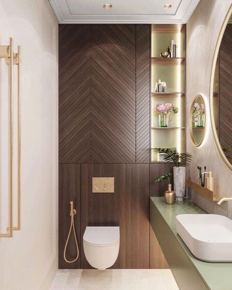 #homesweethome #interiordecor #vintage #interiors #homeinspo #design Small Washroom Design, Cabin Rooms, Toilet Design Modern, Small Toilet Design, Elegant Bathroom Decor, Wc Design, Best Bathroom Designs, Washroom Design, Bathroom Design Decor