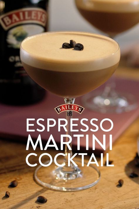 Baileys espresso martini cocktails for when you’re feeling fancy. Baileys Espresso Creme Drinks, Baileys Espresso Martini, Recipes With Baileys, Baileys Drinks Cocktails, Espresso Martini With Baileys, Martini Ideas, Baileys Espresso, Baileys Martini, Baileys Recipes Drinks