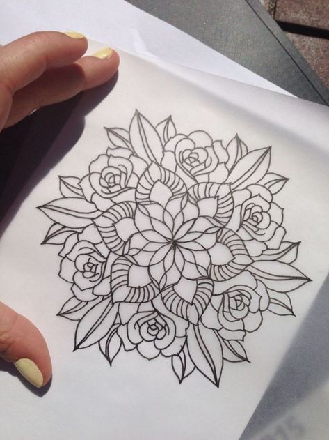 Rose Mandala Tattoo, And Tattoo, Mandala Rose Tattoo, Pinterest Tattoos, Rose Mandala, Mandala Rose, Tattoos Mandala, Elbow Tattoos, Skeleton Hand Tattoo