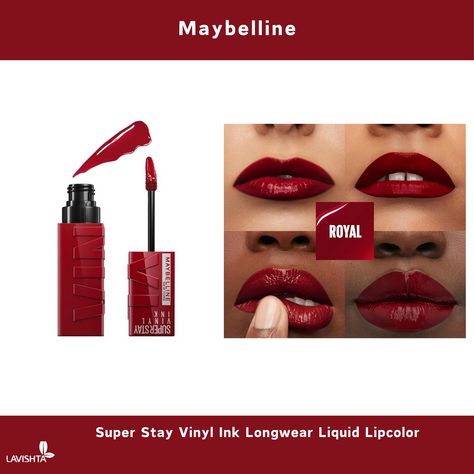 Maybelline Super Stay Vinyl Ink Longwear Liquid Lipcolor Available on SALE😍 Matte finishing with glossy look 🔥 Sale price: 1,820BDT Regular price: 2,090BDT ✅To order inbox us/order via website to get extra discount https://lavishta.com/.../super-stay-vinyl-ink-longwear.../ Maybelline Super Stay Vinyl Ink, Glossier Look, Maybelline Super Stay, Sale Price, Lip Colors, Maybelline, Beauty Products, Makeup Looks, On Sale