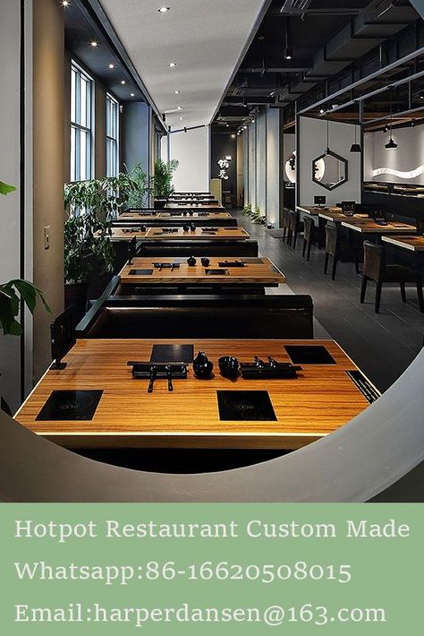 Hotpot Restaurant Interior Design, Korea Bbq, Breakfast Decor, Hotpot Restaurant, Korea Design, Shabu Shabu, Bbq Restaurant, Restaurant Equipment, Restaurant Tables