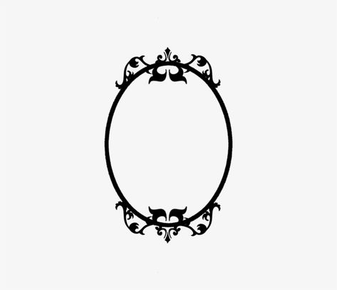 Mirror Clipart, Black And White Mirror, Mirror Tattoo, Mirror Tattoos, Simple Mirror, Ornate Mirror, White Mirror, Web Design Software, Tattoo Outline