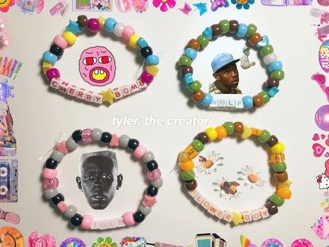 Tyler The Creator Album Cover, Gift Ideas Boyfriend, Themed Bracelets, Tyler The Creator Wallpaper, Diy Kandi Bracelets, Pony Bead Bracelets, Diy Kandi, Bracelets Etsy, Student Christmas Gifts