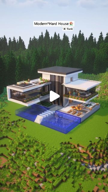 KillRogg on Instagram: "Modern House 🏠#minecraft #tutorial" Minecraft Building Ideas House Blueprints Easy, Minecraft Penthouse, Mansion Minecraft Ideas, Modern Minecraft Houses Tutorials, Big Minecraft Builds, Minecraft Modern Houses, Minecraft Houses Modern, Minecraft Houses Tutorials, Modern Minecraft