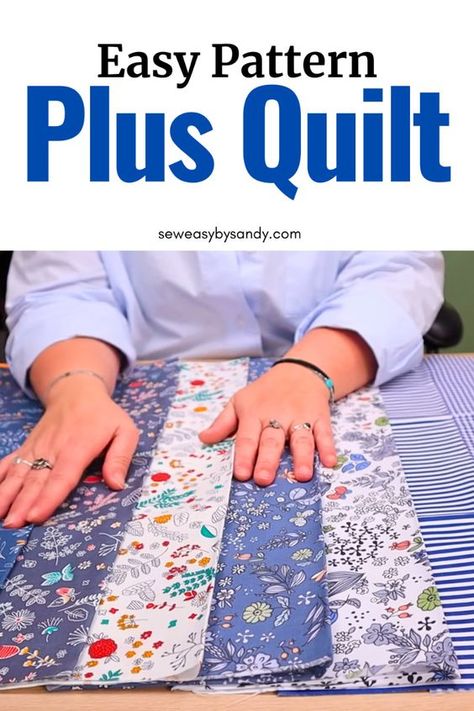 This is one of the easiest quilt pattern a beginner can make. I'm making the Plus Sign quilt with 8 fat quarters from Mrs. Quilty fabrics. Free pattern with tutorial. Patchwork Patterns Free, Queen Size Quilt Pattern Free, Simple Quilt Patterns Free, King Size Quilt Patterns Free, Fat Quarter Quilt Pattern Free, Quilt In A Day Patterns Free, No Sew Quilt, Easy Quilts For Beginners, Free Fat Quarter Quilt Patterns