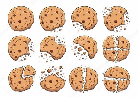 Premium Vector | Cookies choco chips illustrations cartoon Cookies Illustration, American Cookies Recipe, Cookie Vector, Cookie Drawing, Donut Drawing, Cartoon Cookie, Choco Chip Cookies, Cookie Pictures, Choco Chips