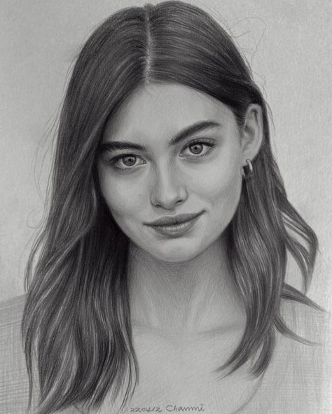 Pencil Drawings People, Realistic Woman Drawing, Celebrity Portraits Drawing Sketch, Celebrity Drawings Pencil Sketch, Girl Drawing Realistic, Women Portrait Drawing, Face Pencil Drawing, Portrait Artists Pencil, Realistic Face Drawing