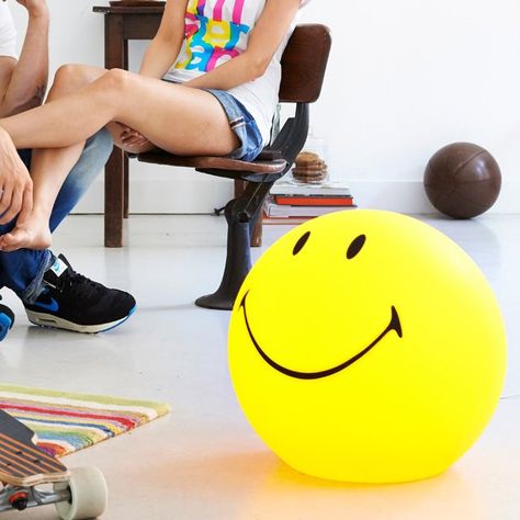 Smiley XL Lamp by Mr Maria #Cool, #Cute, #Fun, #Lamp, #Yellow Smiley Lamp, Face Lamp, Coldplay Art, Fun Lamp, Happy Decor, Mr Maria, Lamp Yellow, Smiley Happy, Trending Gadgets