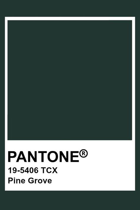 Pine Grove Paint, Pantone Colour Palettes Green, Forest Green Pantone, Dark Green Pantone, Pantone Green Shades, Pine Grove Green, Pantone Azul, Green Pantone, Pantone Green