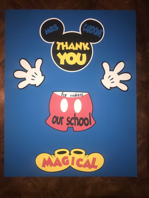 Teacher appreciation poster door decoration mickey magical Disney Staff Appreciation Week, Disney Teacher Door, Disney Teacher Appreciation Door, Disney Teacher Appreciation Week, Disney Teacher Appreciation, Teacher Appreciation Week Door, Teacher Appreciation Decorations, Disney Teacher, Teacher Appreciation Door Decorations