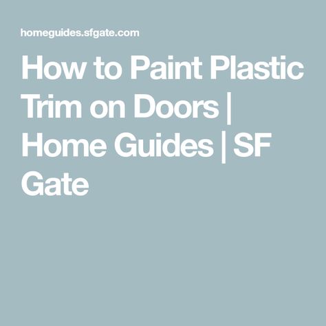 Painting A Storm Door Metals, Paint Aluminum Door, Painting A Metal Security Door, How To Replace Exterior Door Trim, Trim On Doors, Door Molding Kit Lowe's, How To Paint Plastic, Exterior Door Frame, Painted Exterior Doors