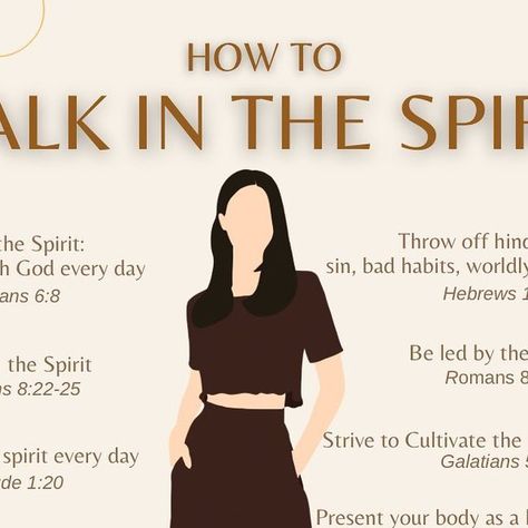 Mary | Faith & Encouragement🤍 on Instagram: "How can I walk in the Spirit?🕊 Paul writes in Galatians 5:16, “I say then: Walk in the Spirit, and you shall not fulfill the lust of the flesh.” When you walk in the Spirit you think and act differently than other people in the various situations of life. To walk in the Spirit you first need to receive the Spirit. The Spirit we are talking about here is the Holy Spirit. He gives us power to bear the greatest burdens and adversity. He is also a gu How To Walk In The Spirit, Walking In The Spirit Quotes, Walking In The Spirit, Galatians 5 16, Spirit Of God, Walk In The Spirit, Prayer Journals, Then Sings My Soul, Joy And Peace