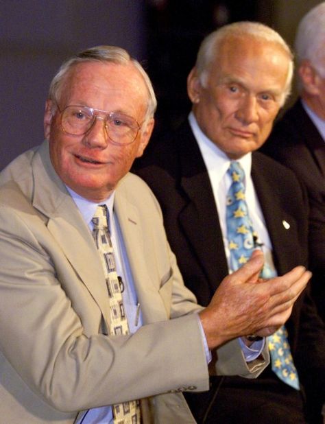 Apollo 11 astronauts Neil Armstrong (left) and Buzz Aldrin talk about the launch of Apollo 11 on the 30th anniversary of the event in 1999 Hubble Galaxies, Apollo Moon Missions, Nasa Rocket Launch, Nasa Moon, Apollo Space Program, 40th Anniversary Party, Nasa Space Program, Nasa History, Nasa Apollo