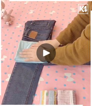 Clothes Folding Hacks, Folding Hacks, Clothes Folding, Daily Accessories, The Jeans, Like A Pro, Hello Everyone, Arts And Crafts, Clothes