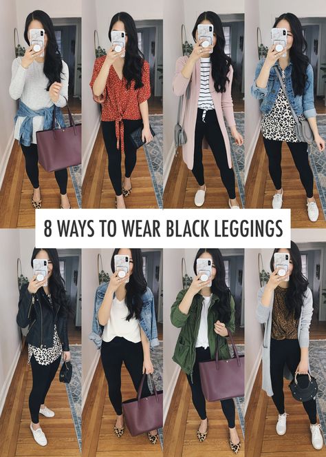 8 More Ways to Wear Black Leggings – Skirt The Rules | NYC Style Blogger Ways To Wear Black Leggings, Vetements Shoes, Leggings Outfit Fall, Jacket Ideas, Black Leggings Outfit, How To Wear Leggings, Legging Outfits, Mode Casual, Ideas Outfit