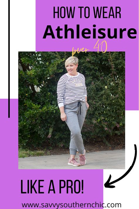 Athletic Pants Outfit Casual, How To Wear Workout Clothes All Day, Legging Outfits Over 40, Athleisure Outfits For Teachers, Athleisure For Work, Athleisure Stretch Sweatshirt For Layering, Athleisure Style Women, Athleisure Over 50, Athleisure Outfits Over 40