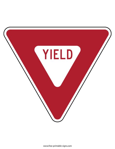 Road Signs Printable, Yield Sign, Railroad Crossing Signs, Printable Road, Do Not Enter Sign, Crossing Sign, Stop Sign, Traffic Signs, Parking Signs