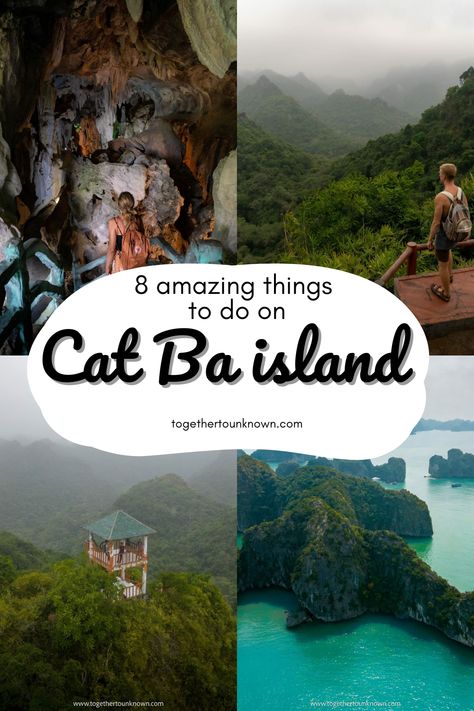 Cat Ba island travel guide Lan Ha Bay Vietnam, Cat Ba Island Vietnam, Ha Long Bay Cruise, Vietnam Cruise, Ha Long Bay Vietnam, Travel Cat, Bay Boat, Cat Ba Island, Halong Bay Vietnam