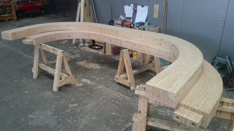 The process of manufacturing glulam beams. Resin Glue, Wood Joinery, Chelsea Flower, Steel Bar, Chelsea Flower Show, Garden Structures, Flower Show, Galvanized Steel, Joinery