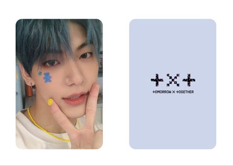 print this out in 10x15 Soobin Blue Hour Photocard, Blue Hour R Version, Photocard Layout, Txt Photocards, Txt Album, Txt Moa, Pc Scan, Photocard Template, Photo Card Template